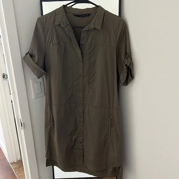 Zara | Dresses | Dark Khaki Zara Dress | Poshmark